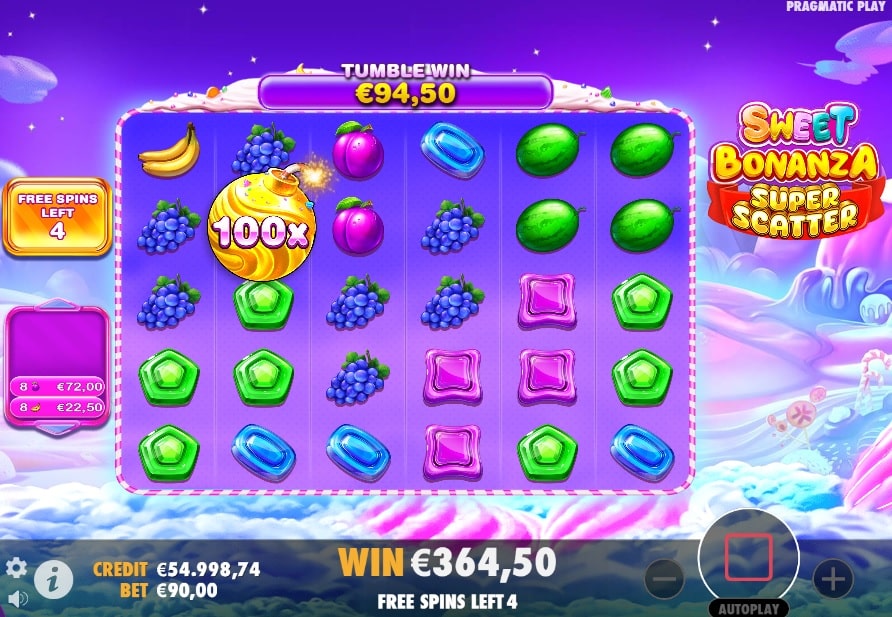 Sweet Bonanza Super Scatter demo