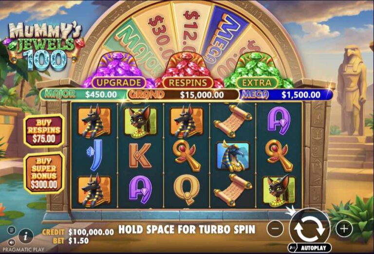 Mummy’s Jewels 100 slot demo