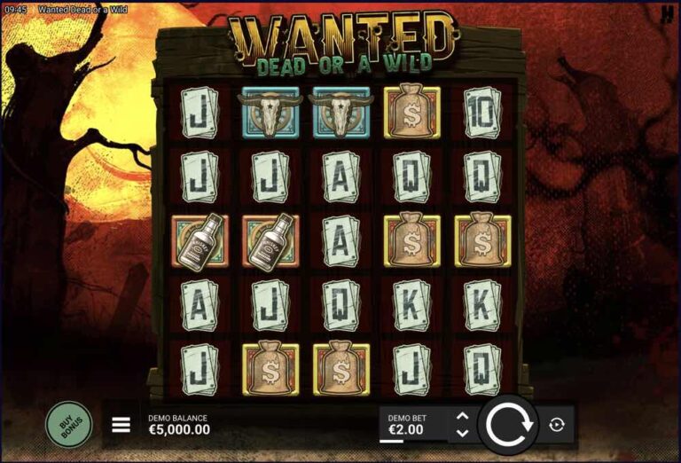 Wanted Dead or a Wild slot demo