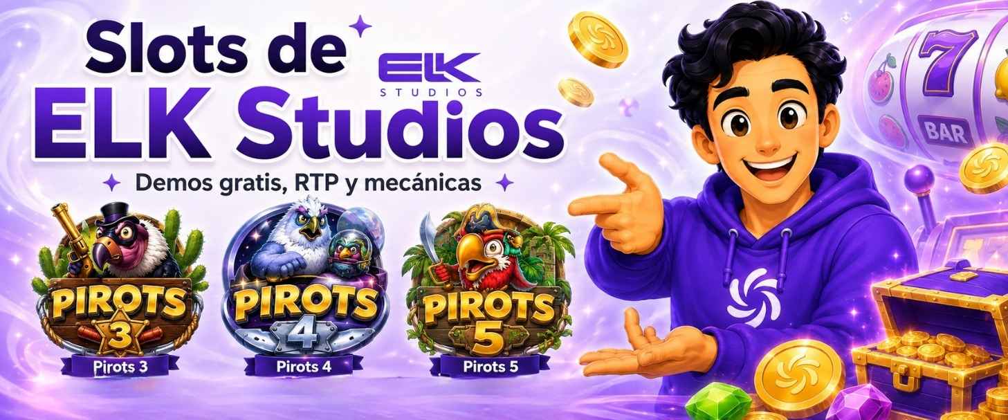 Slots de ELK Studios con Pirots 3, Pirots 4 y Pirots 5, demos gratis, RTP y mecánicas