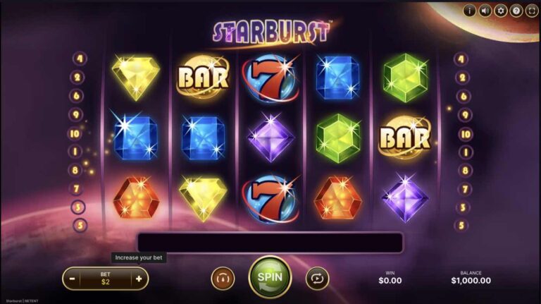 Starburst slot demo