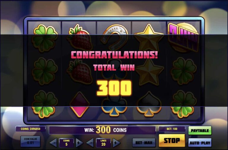 Final de las tiradas gratis de Super Flip con el tablero invertido y una ganancia total de 300 monedas